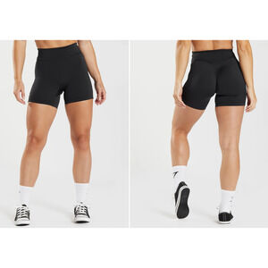 Gymshark Power Original Tight Shorts Womens XS Black New B4A6U Activewear